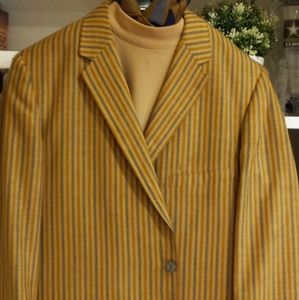 Beautiful Vintage Wool/Linen Striped Blazer